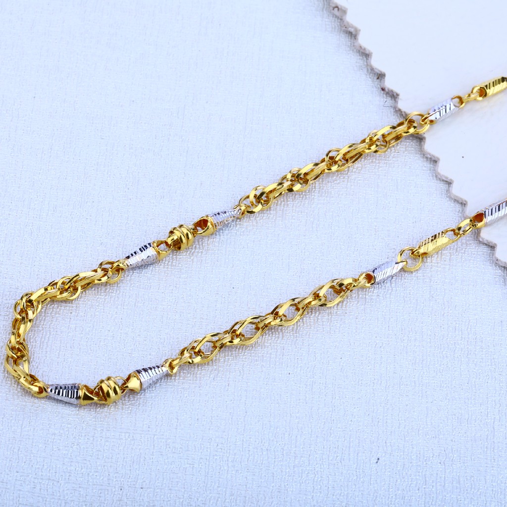 916 gold designer men's choco chain mch