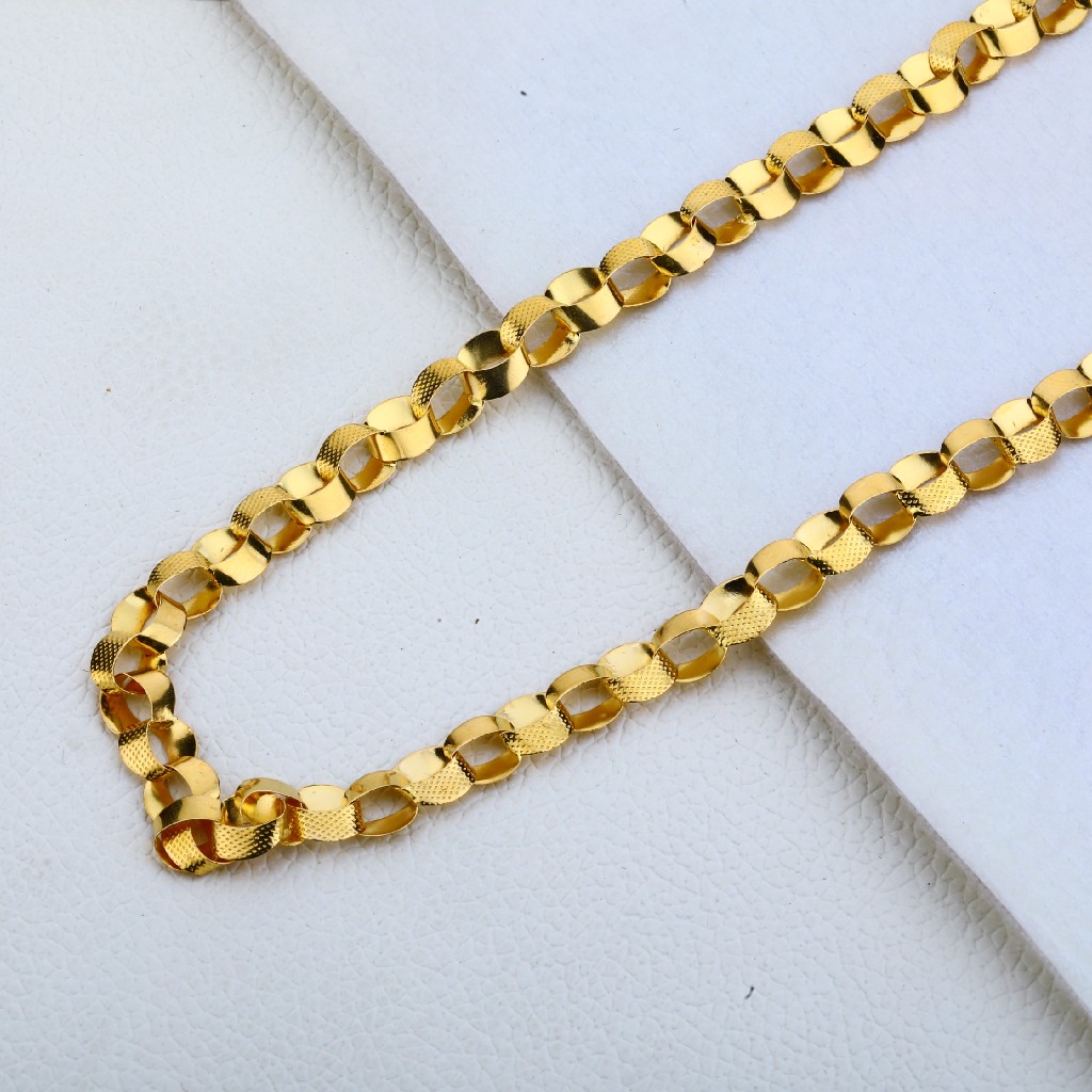 916 Gold Fancy Men's Choco Chain MCH198