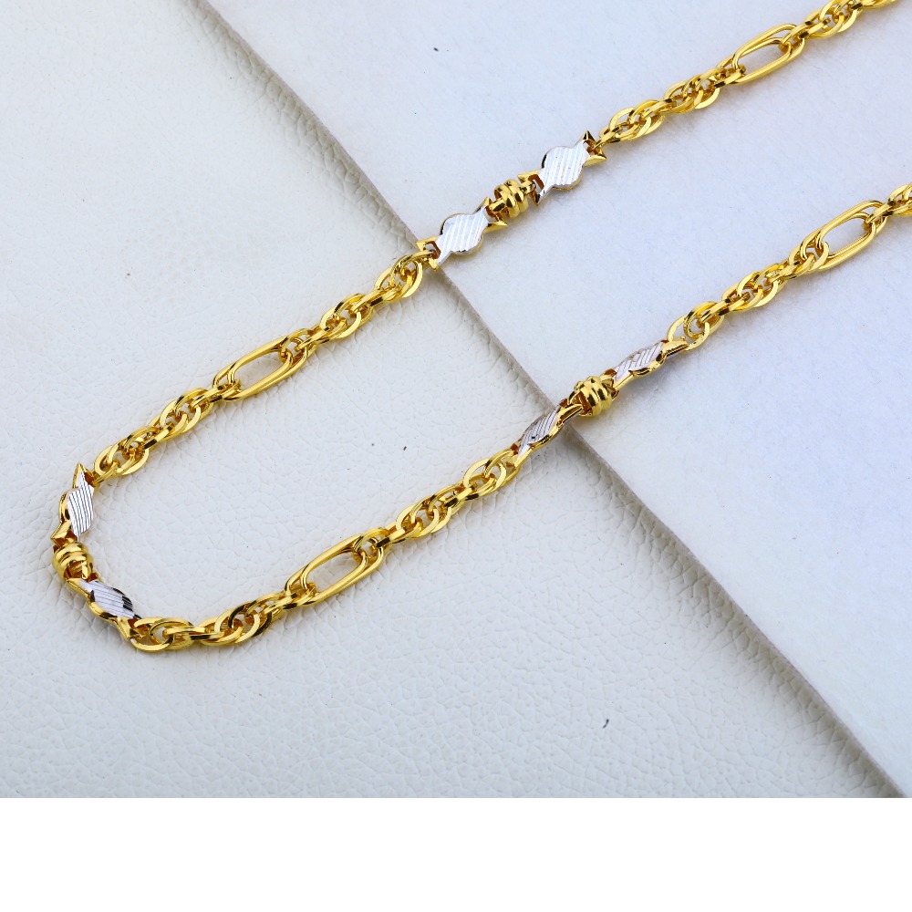 916 Gold HGallmark Fancy  Choco Chain MCH179
