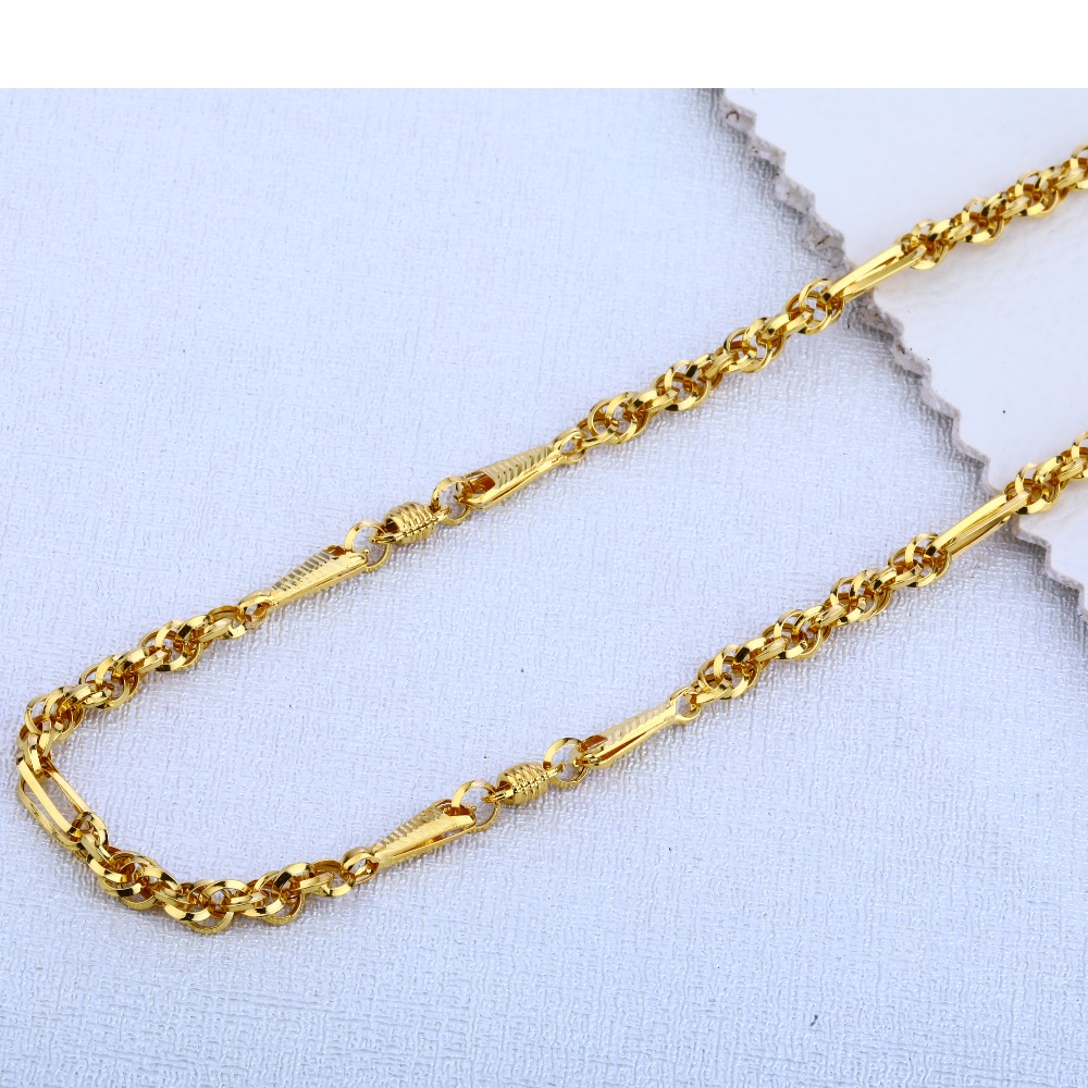 22CT Gold Men's Fancy Choco Chain MCH45