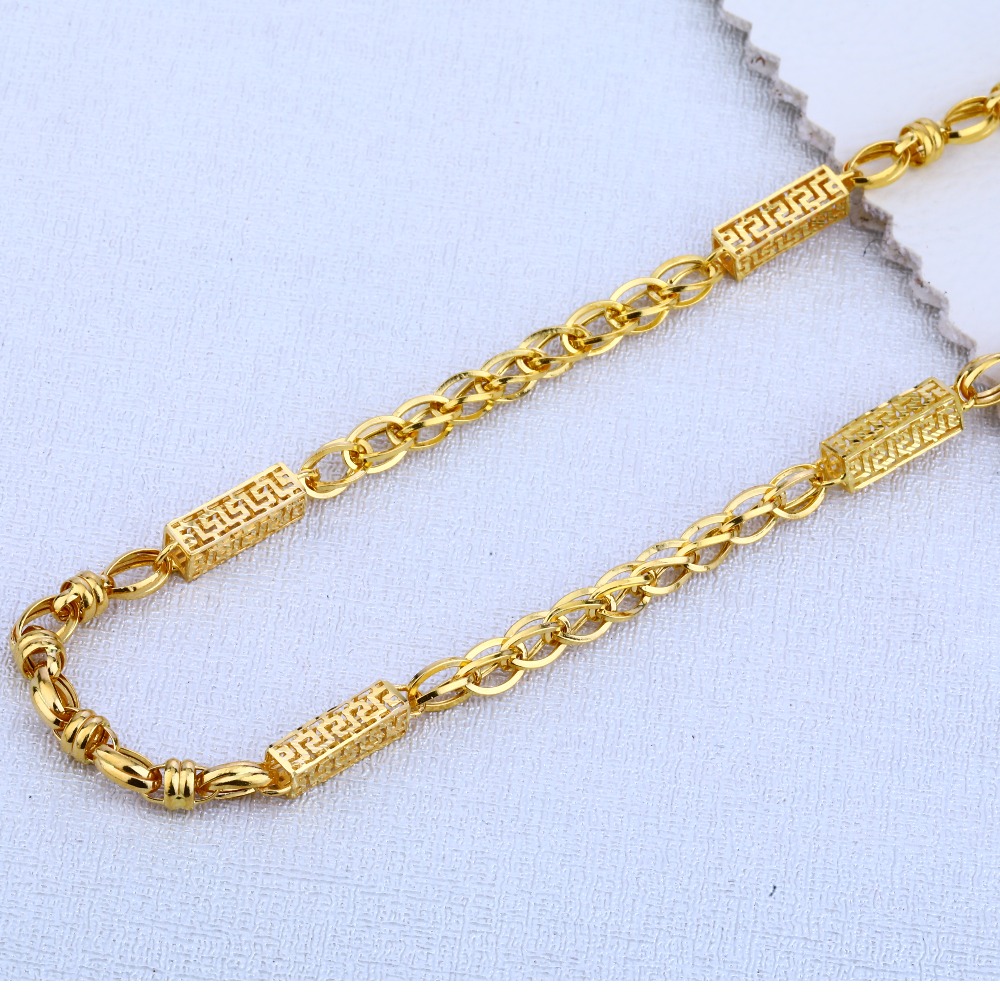 22CT Gold Hallmark Men's Exclusive Choco Chain MCH38