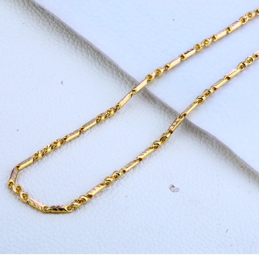 916 gold hallmark styllish mens choco chain mch164
