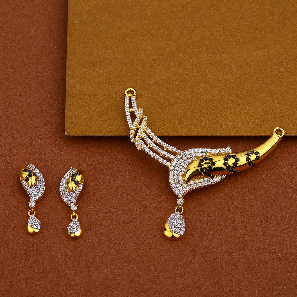 916 Gold Exclusive Fancy Mangalsutra Pendant MP01