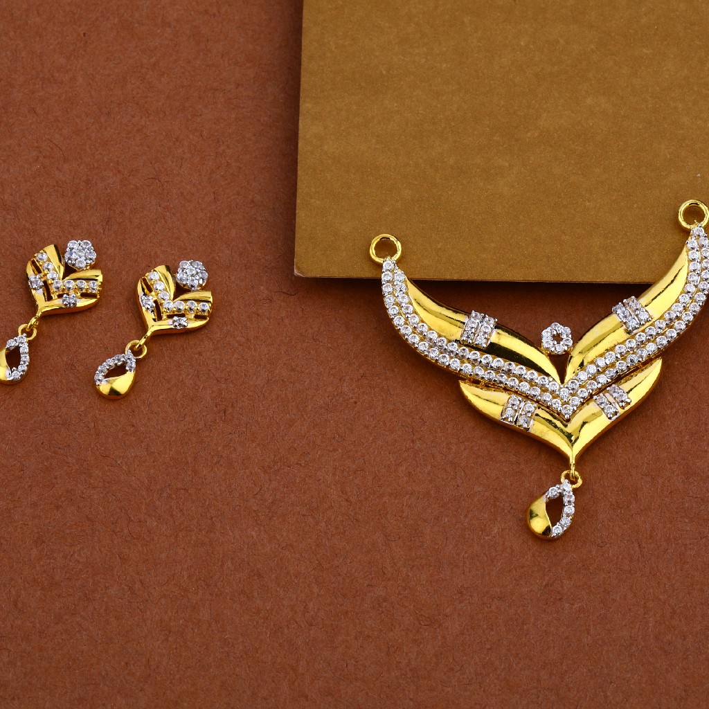 916 Gold Fancy Mangalsutra Pendant MP20
