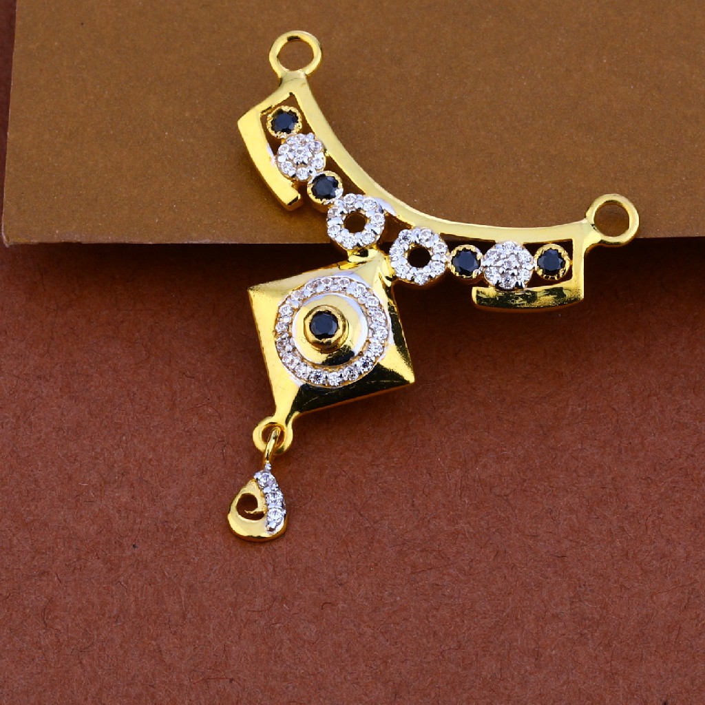 916 Gold Cz Mangalsutra Pendant MP82