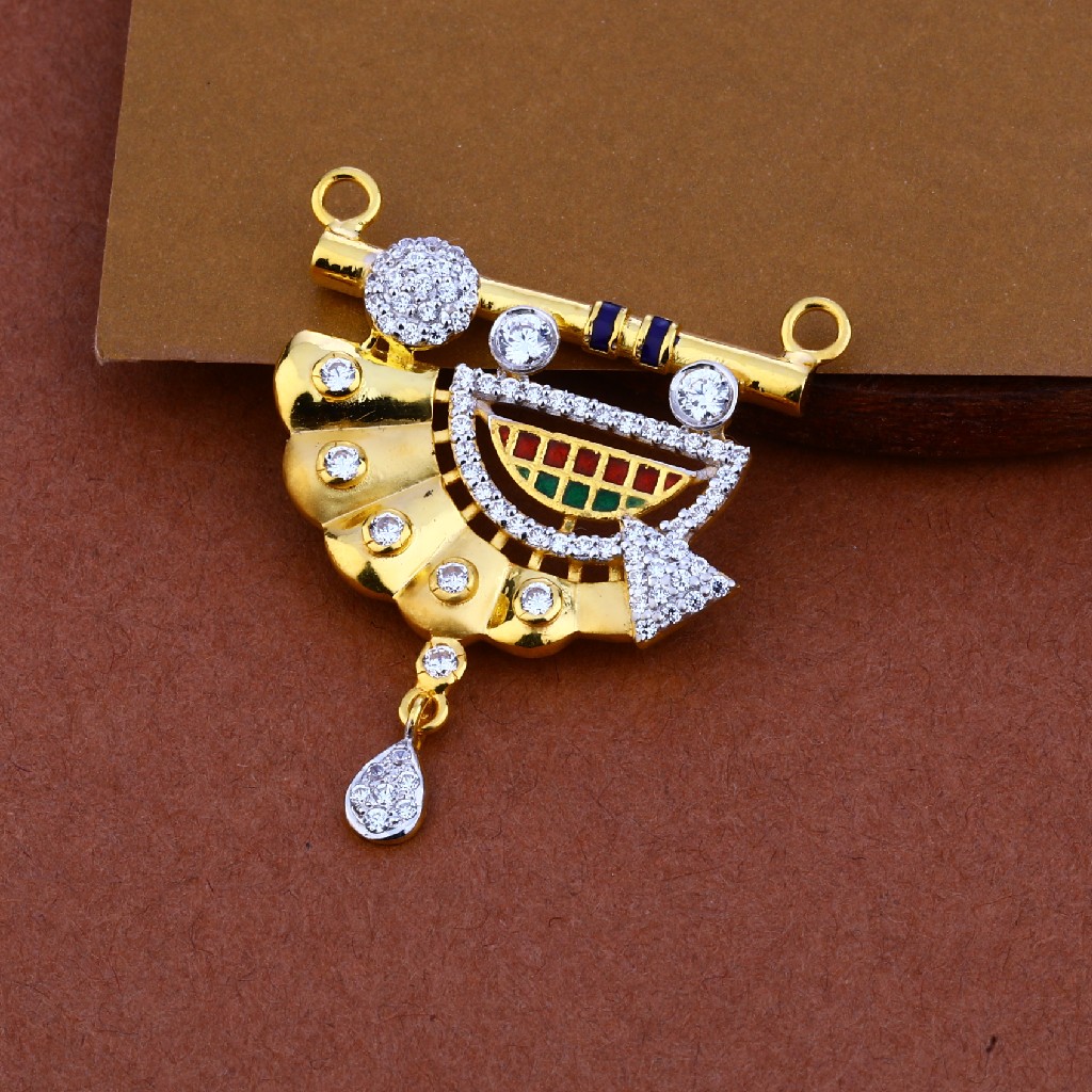 916 Gold Designer Mangalsutra Pendant MP84