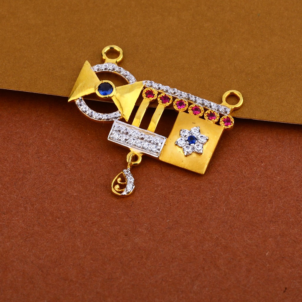 916 Gold Designer Pendant ML100