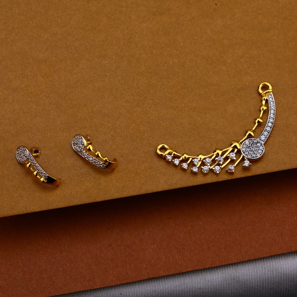 916 Gold Designer Mangalsutra Pendant MP167
