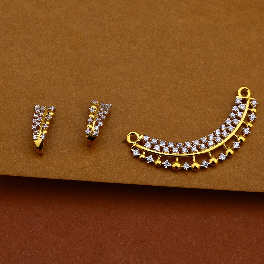 916 Gold Hallmark Mangalsutra Pendant MP178