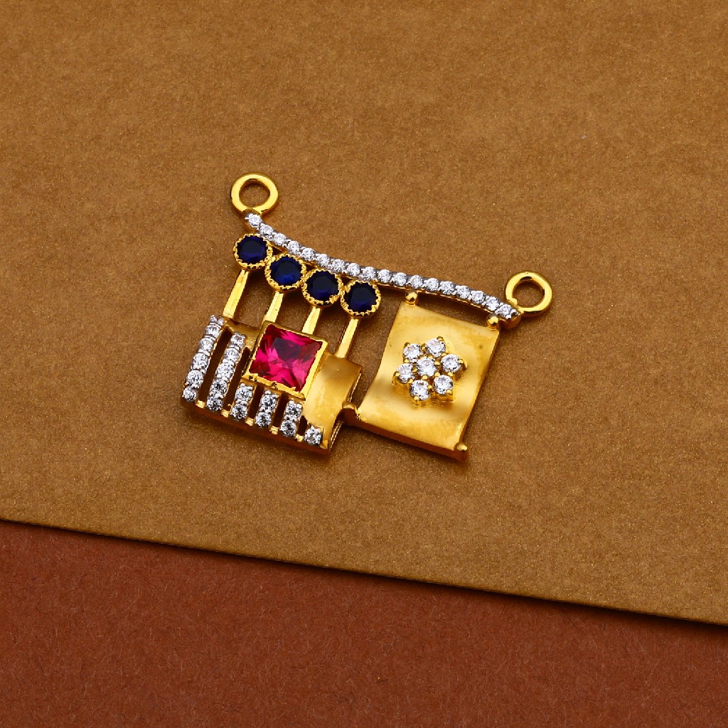 916 Gold Hallmark Mangalsutra Pendant MP215