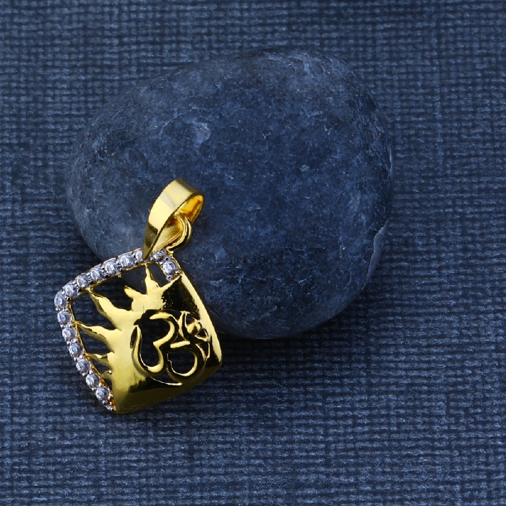 916 Aum Symbol Gold Pendant GP77