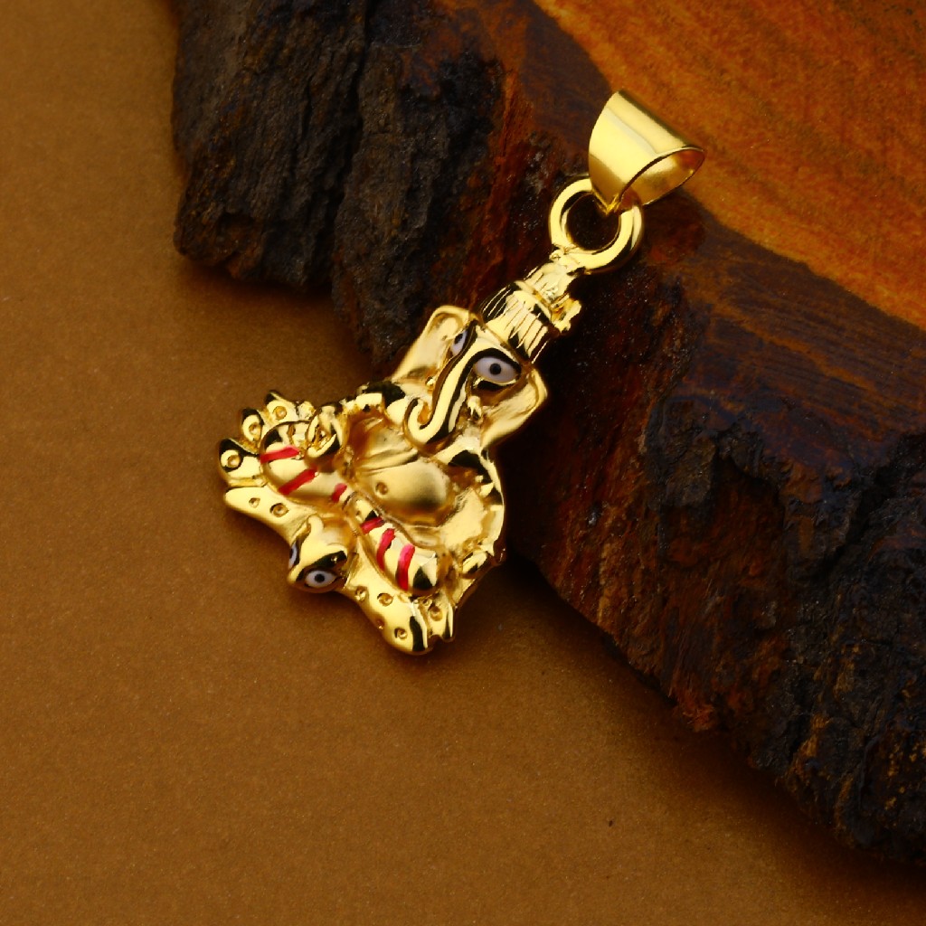 750 Gold Designer Pendant For men HLP115