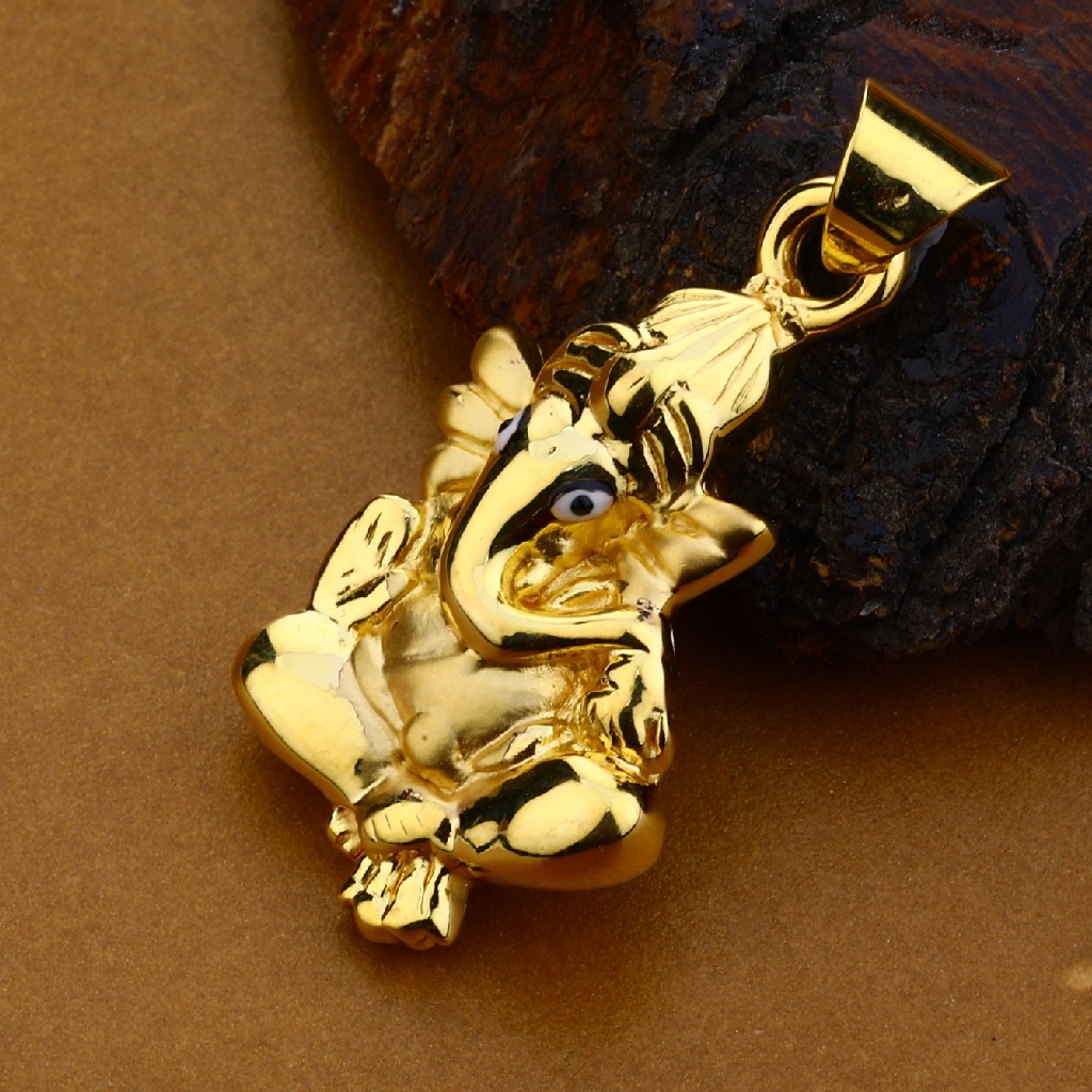 750 Gold Hallmark Pendant For Men HLP124