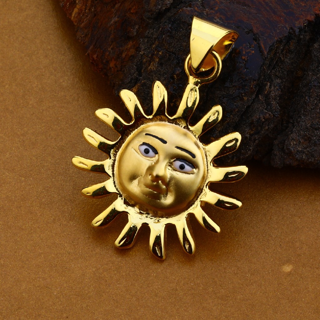 750 Exclusive Gold Hollow Pendant HLP138