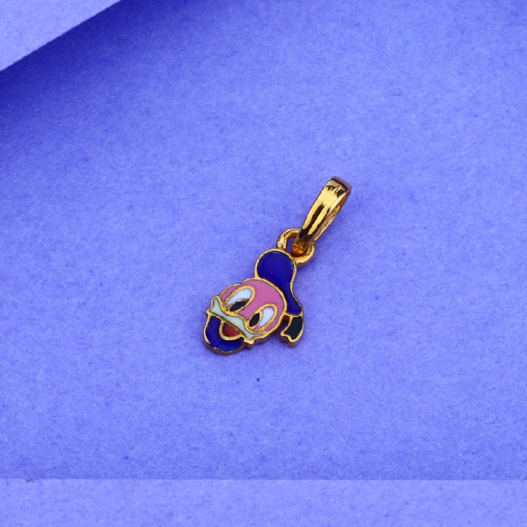 916 Gold Fancy Stylish Pendant KP23