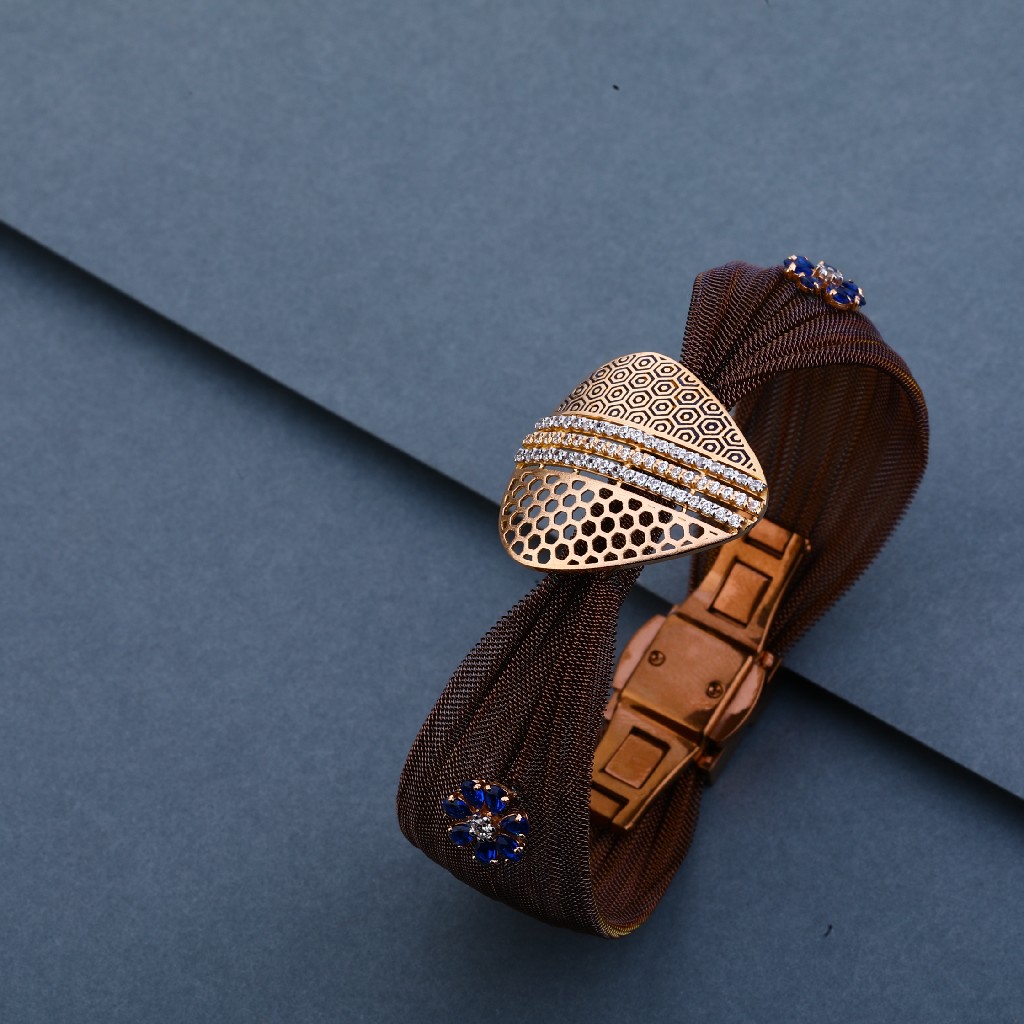 18kt Gold Exclusive Leather Bracelet LLKB42