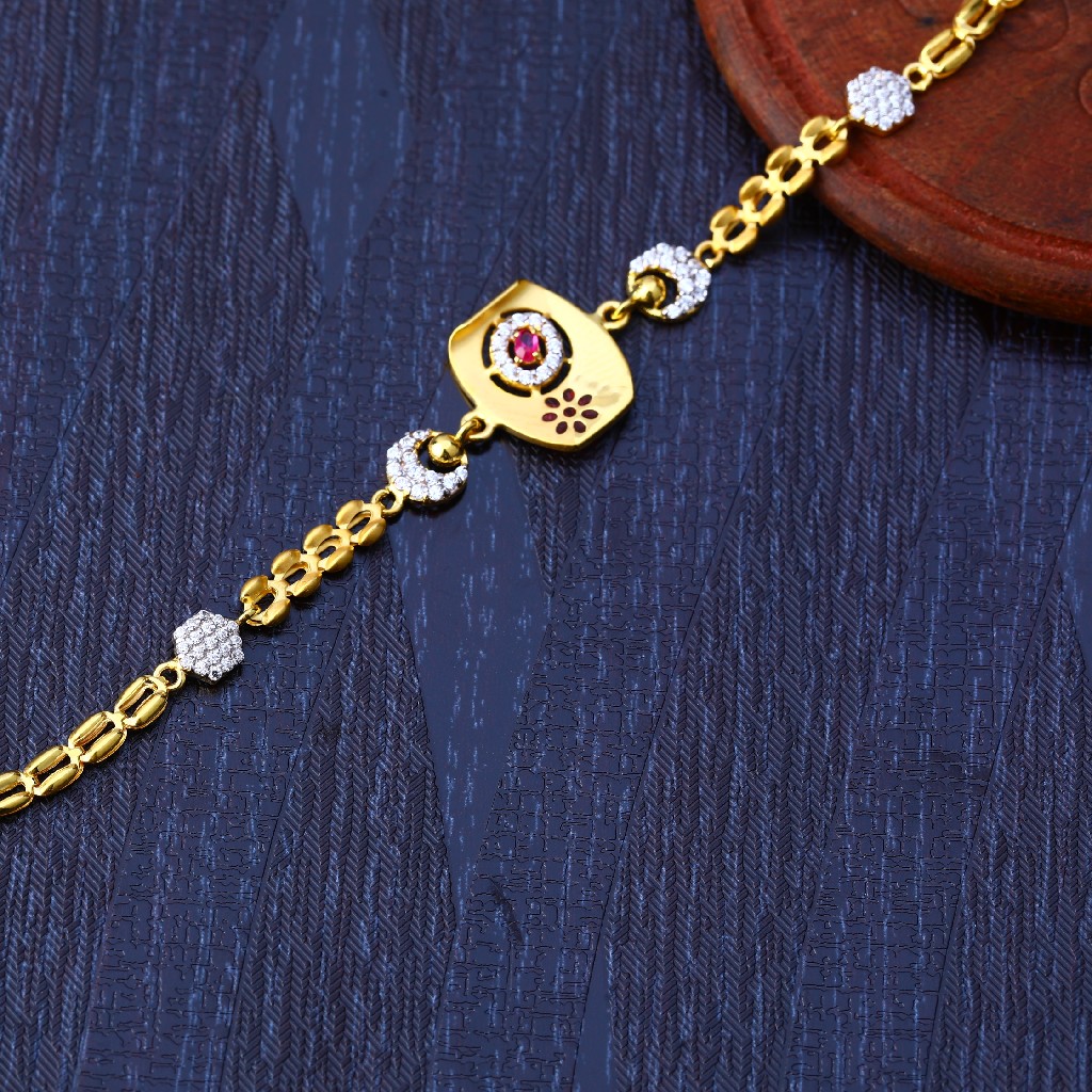 22ct Gold Designer Diamond Bracelet LB212