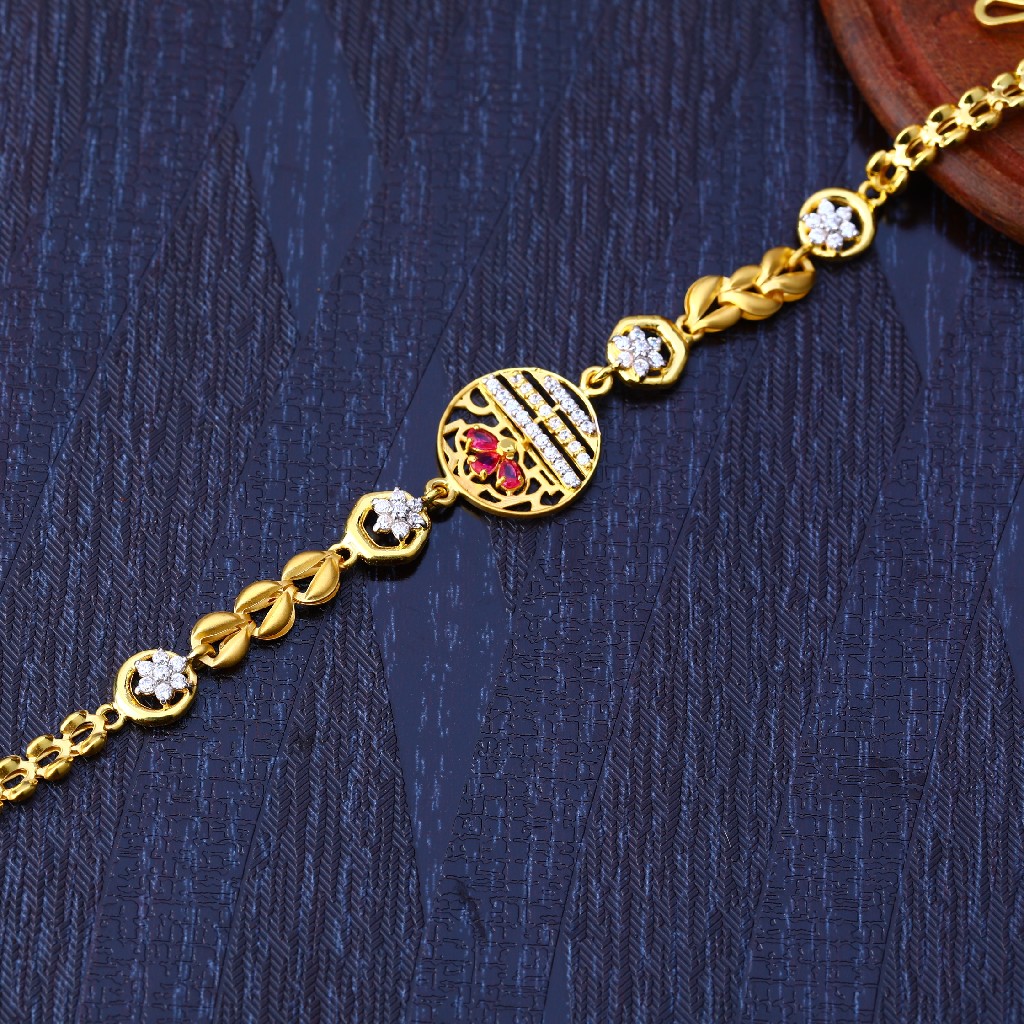 916 Gold Designer Ladies Bracelet LB217