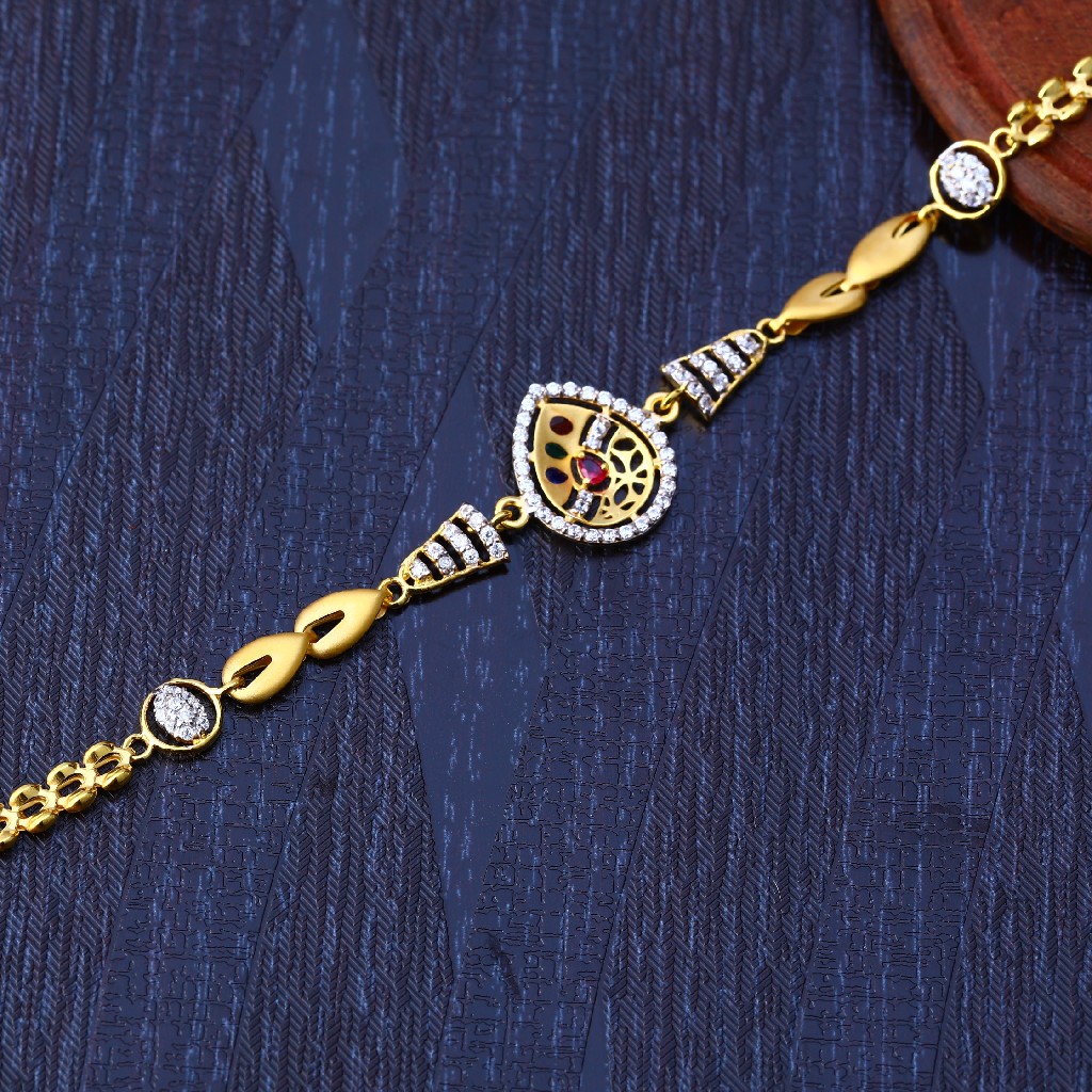 22ct Gold Fancy Designer Womens Bracelet  LB218