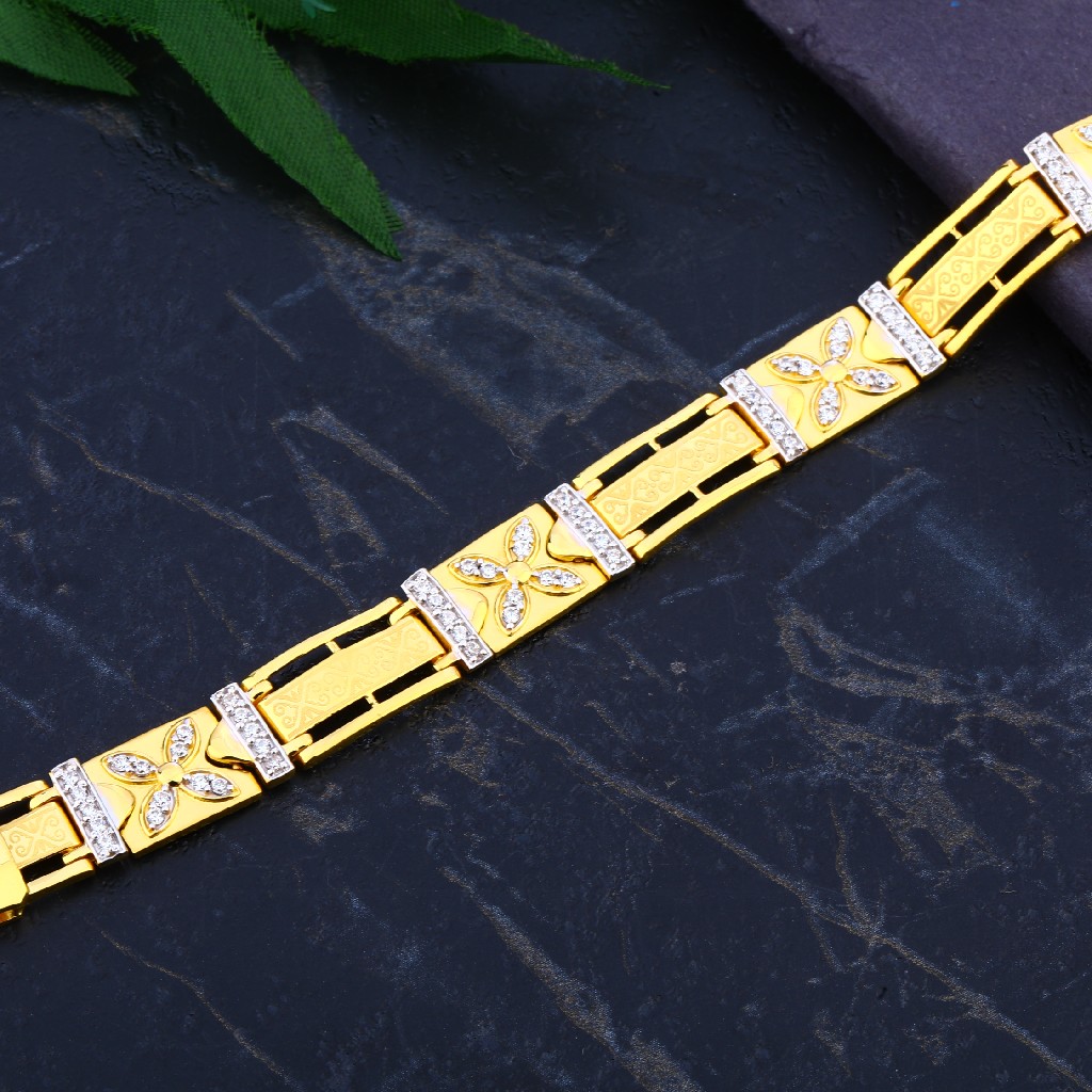 916 Gold Cz Casting Bracelet MCB80