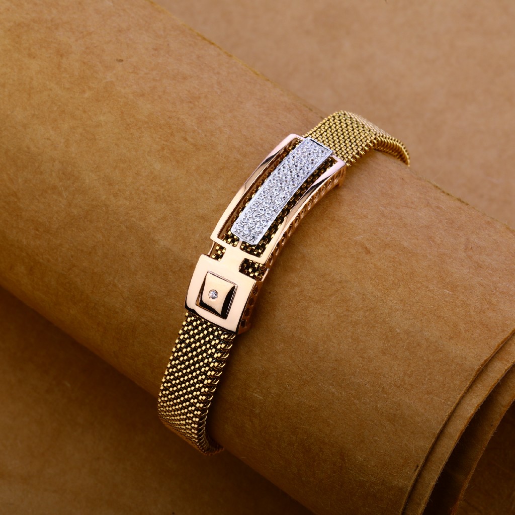 750 Rose Gold Yellow Chain Bracelet MLB122