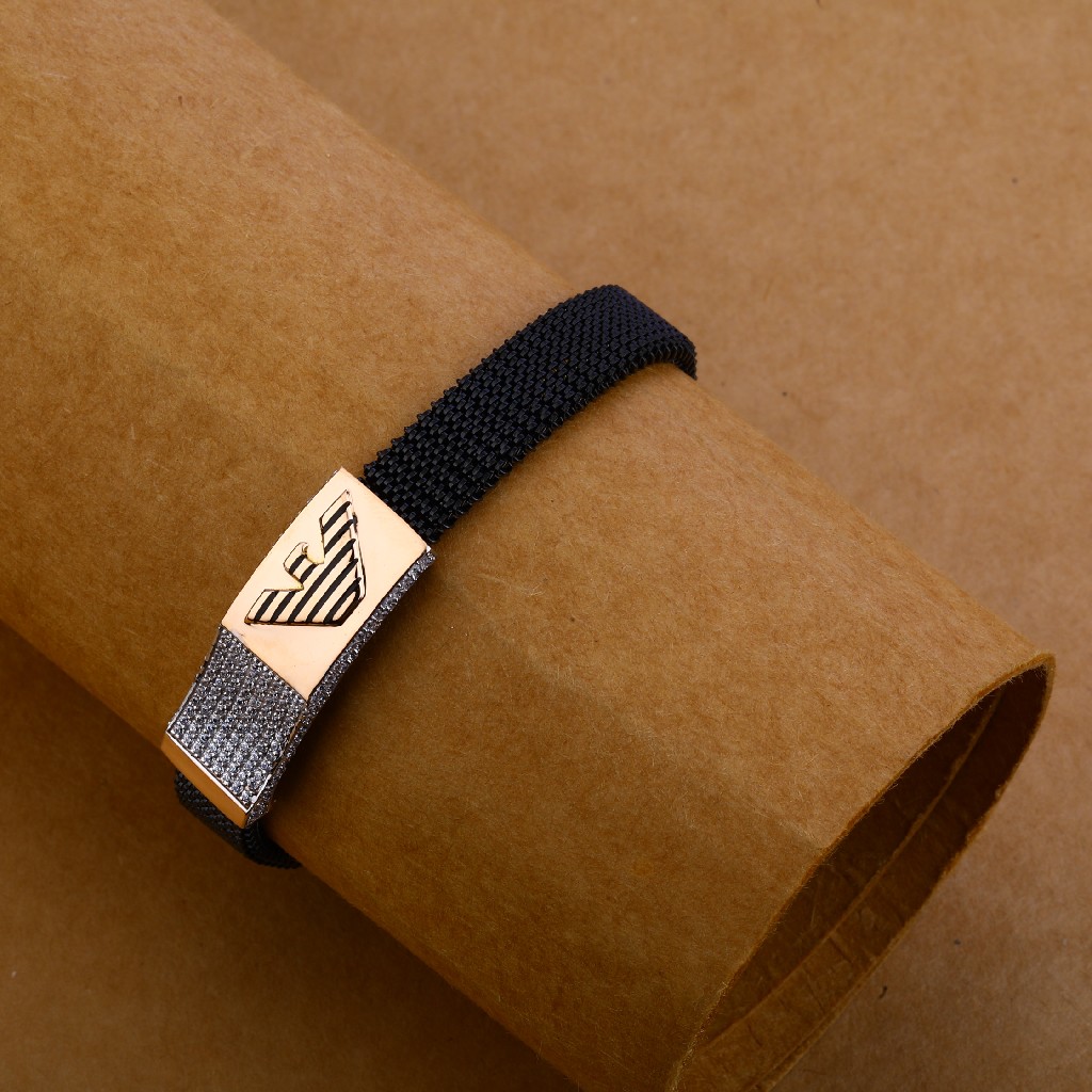 750 Rose Gold black Bracelet MLB142