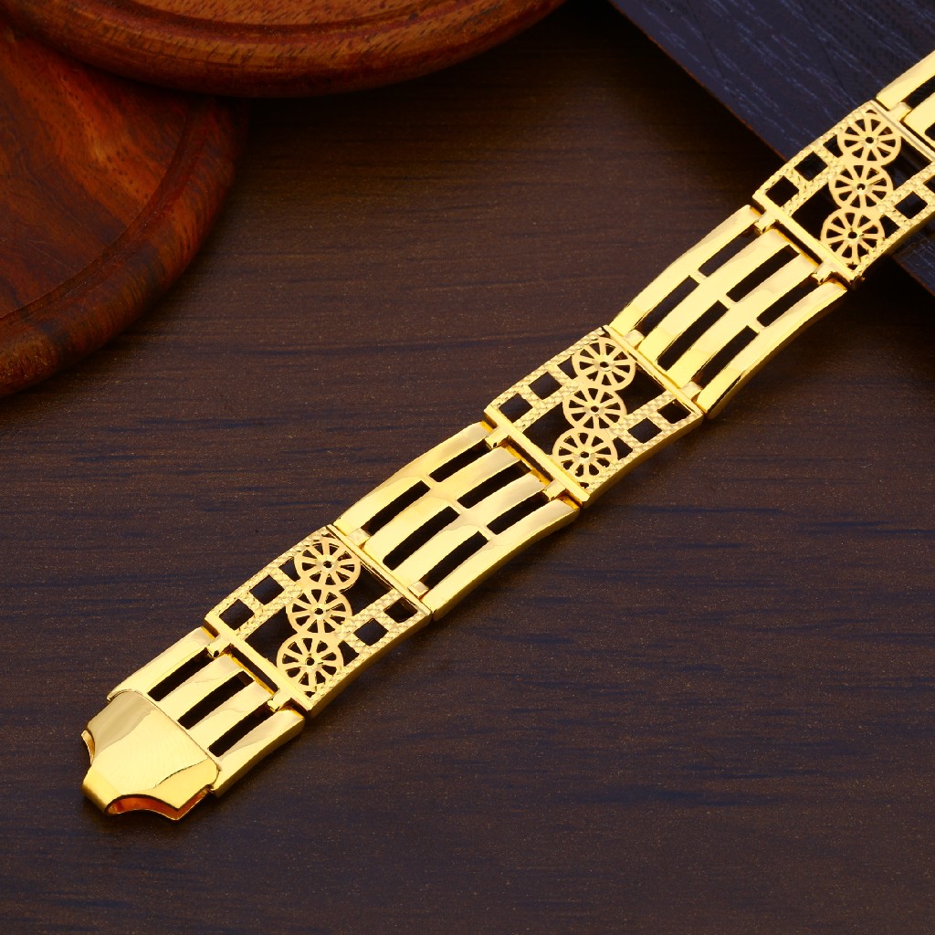 22kt Gold Mens classic Bracelet MPB186