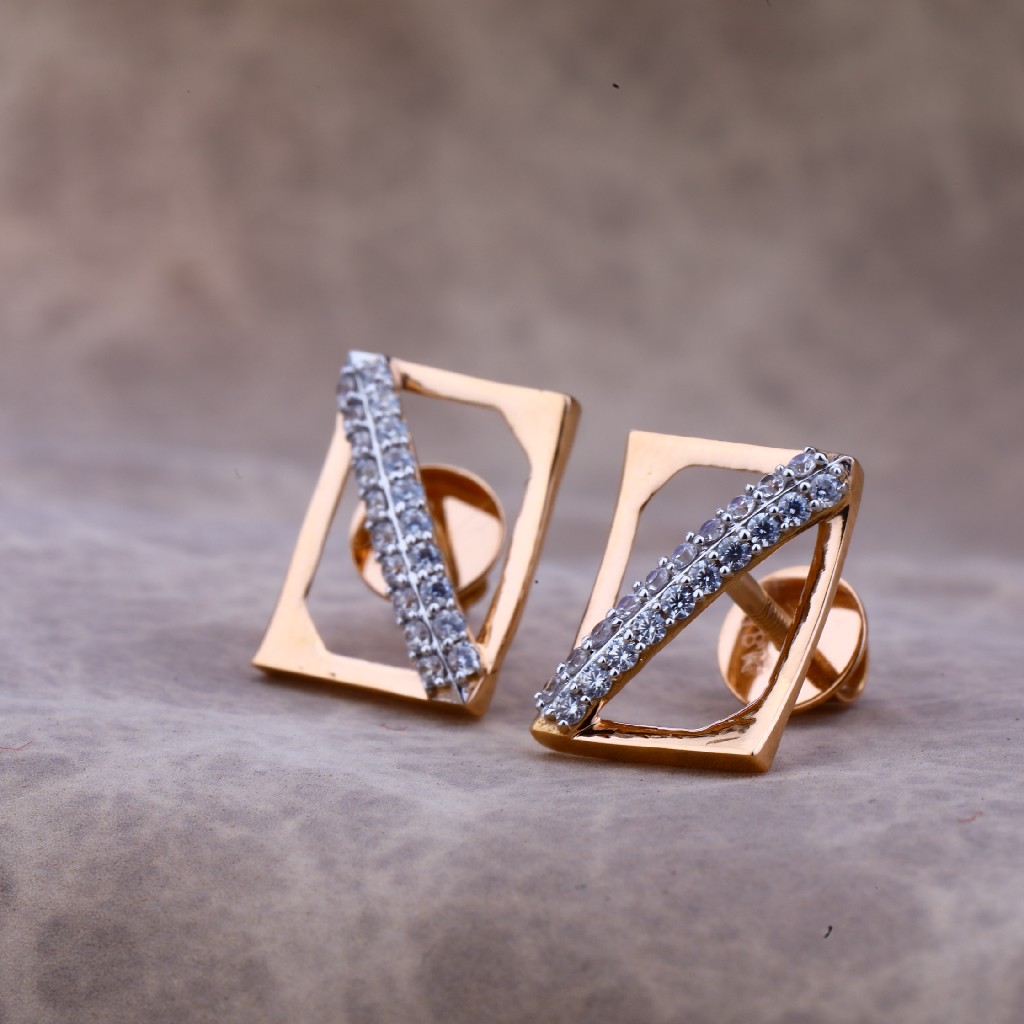 18kt Fancy Rose Gold Earring RE51