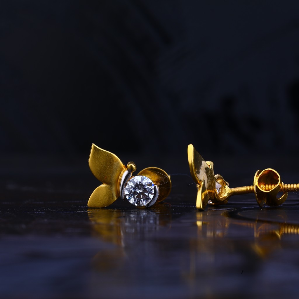 916 Gold Exclusive Fancy Earring LSE44
