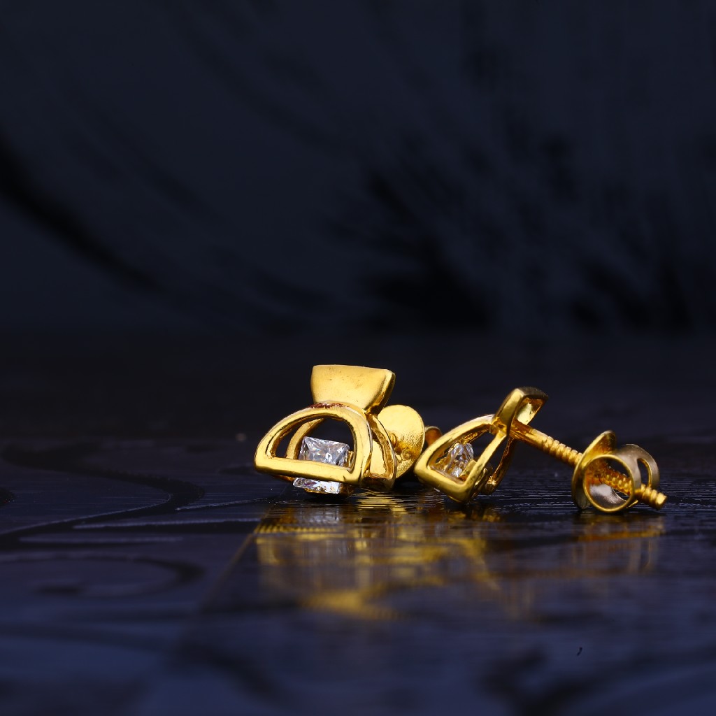 916 Gold Cz Earring LSE93