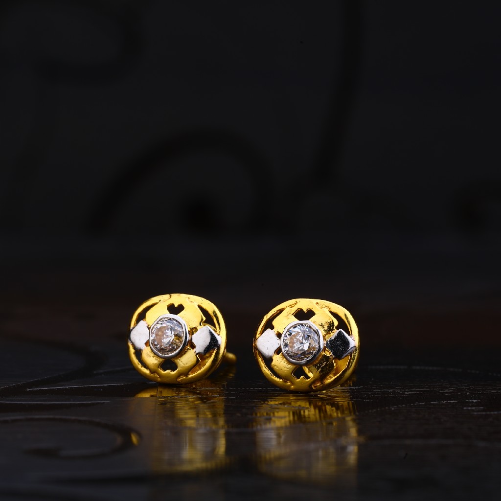 22kt Gold Designer Hallmark Earring LSE125