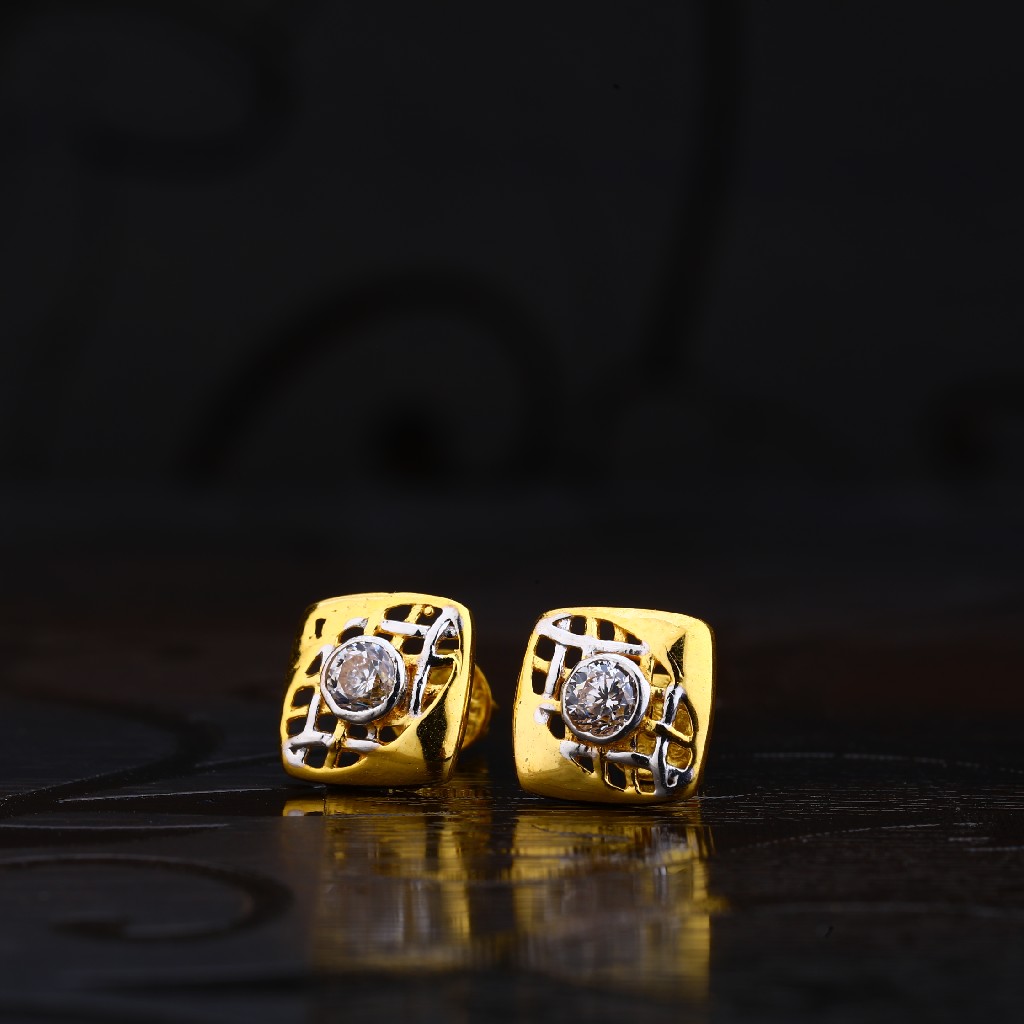 916 Square Shape Solitare Earring LSE128