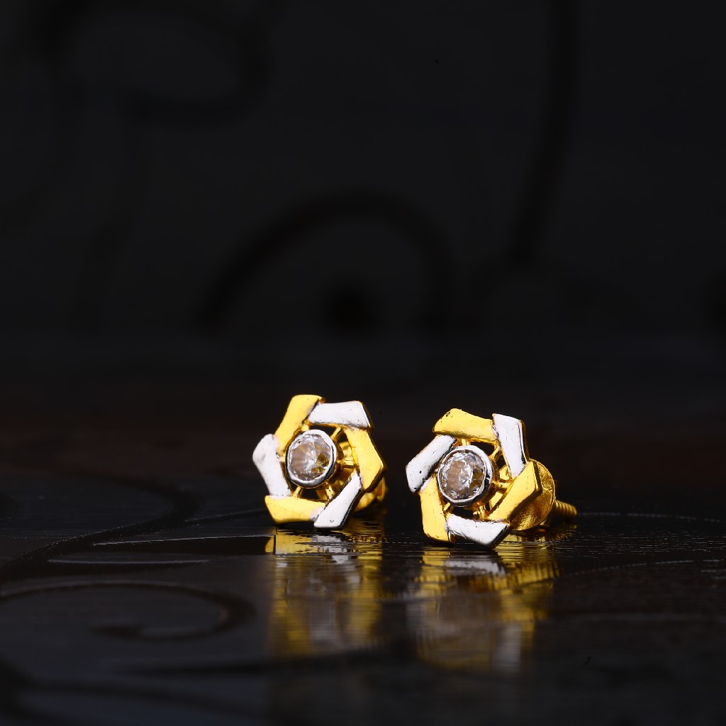 22ct Gold Different Shape Earrings LSE150