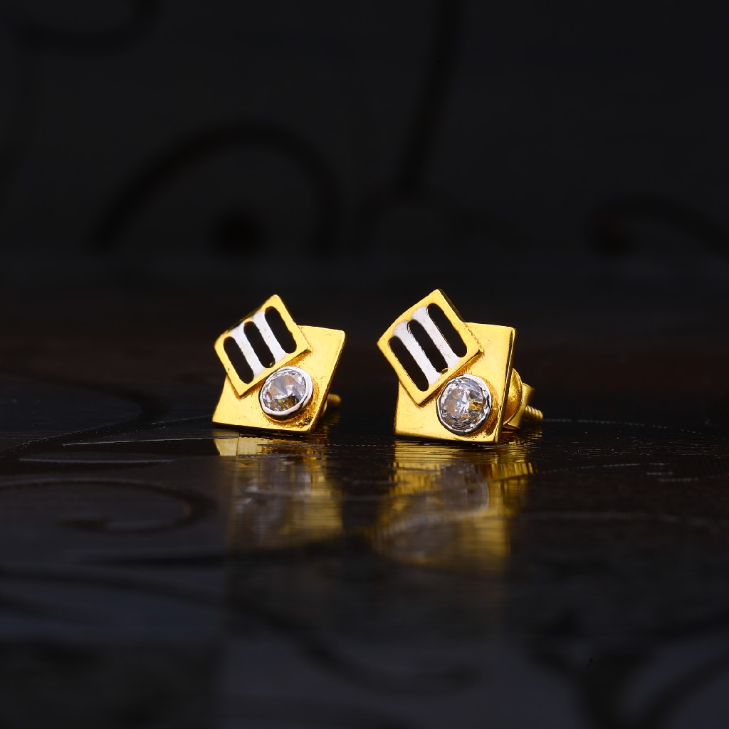 916 Gold Designer Earring LSE195