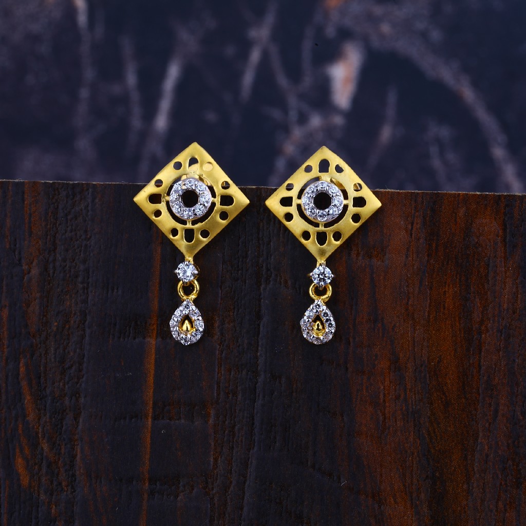 916 Gold Hallmark Ladies Earring LFE305