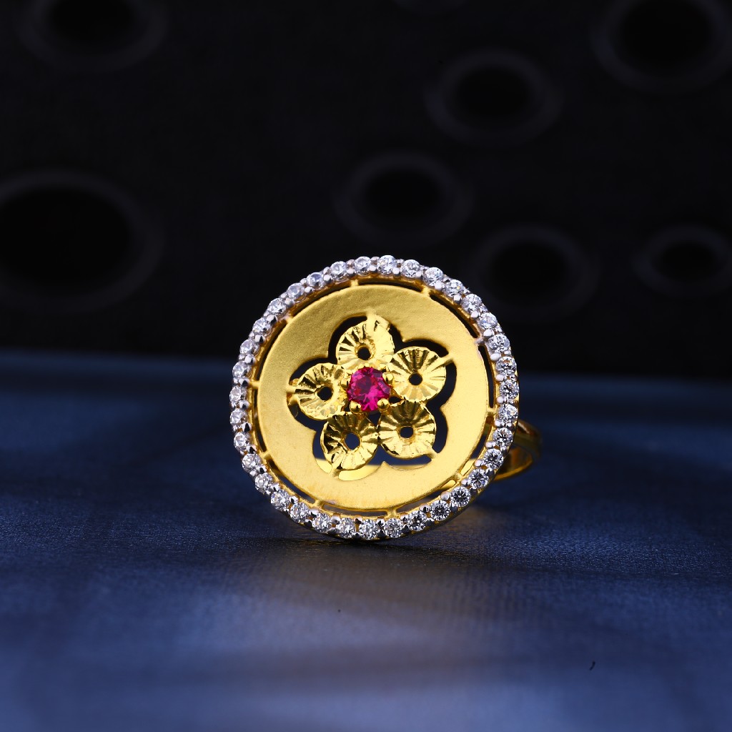 22kt gold Exclusive Cz Ring LR100