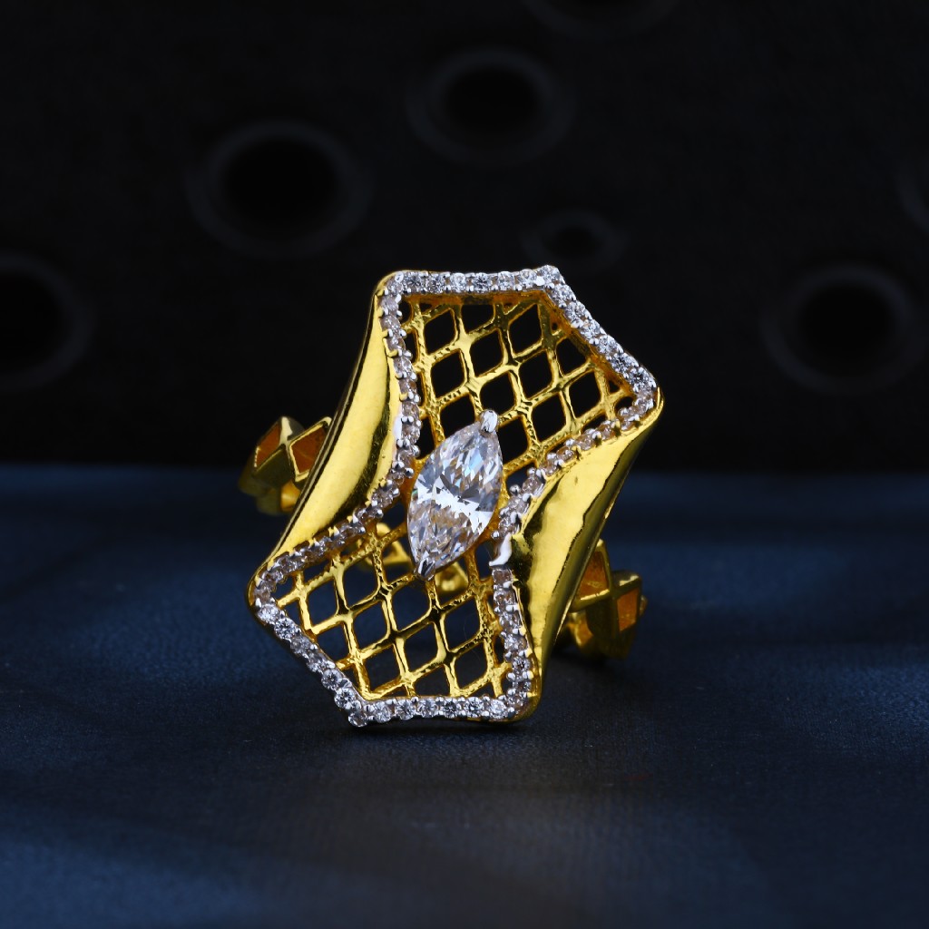 916 Gold Designer Ring LR08