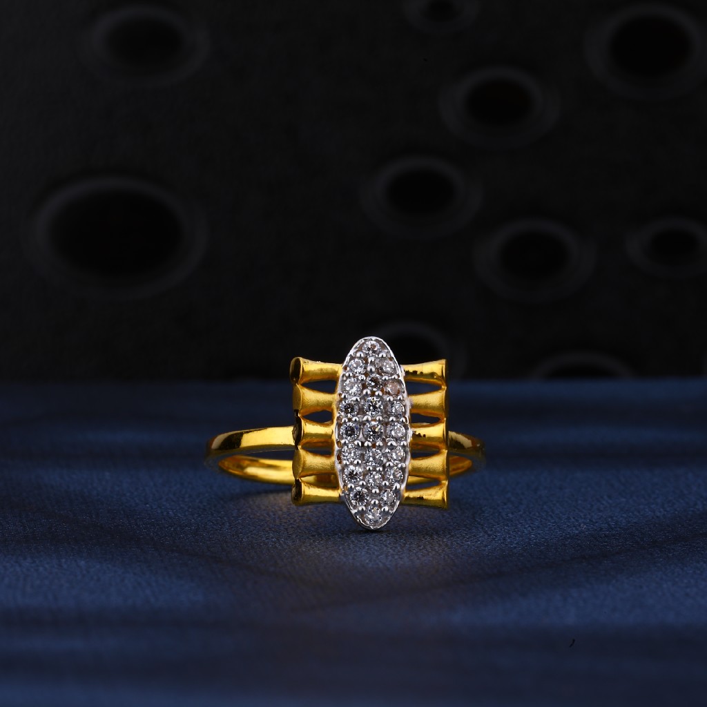 22kt Gold Cz Ring LR189