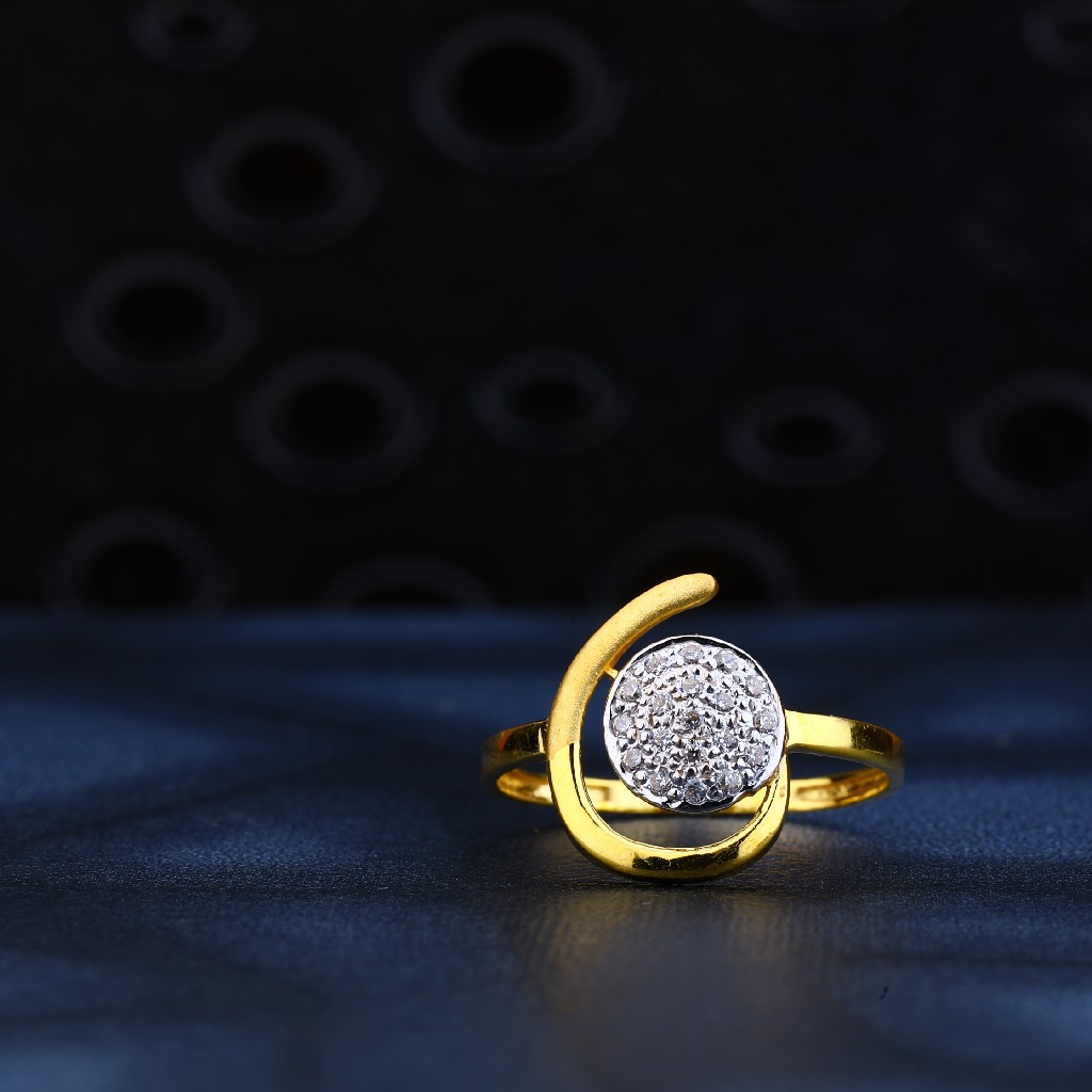 22kt Gold Cz Diamond Ring LR168