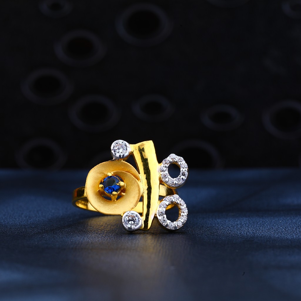 22kt Gold Cz Ring LR133