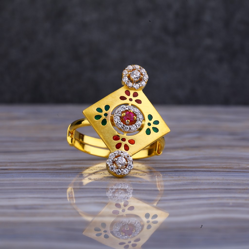 22kt Gold Designer Gold Ring LLR125