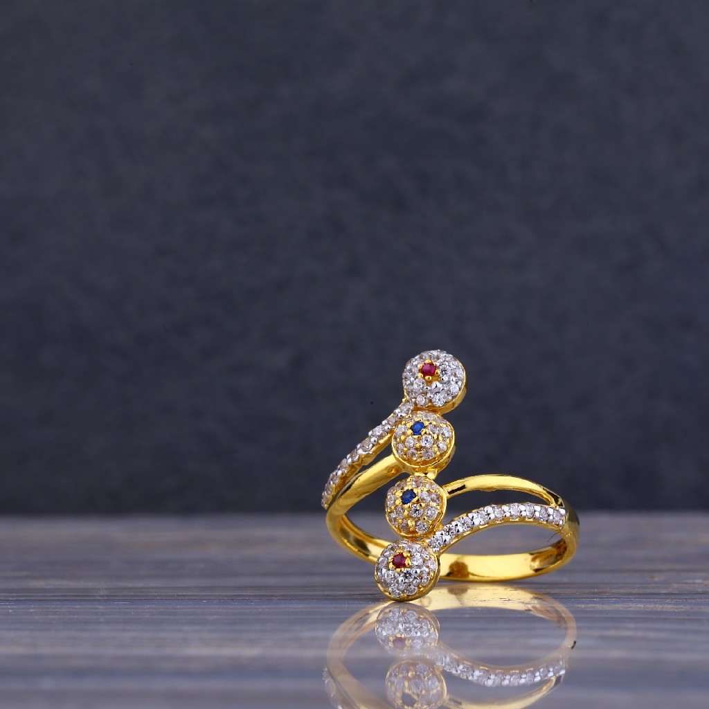 22kt Gold Cz Ring LLR67