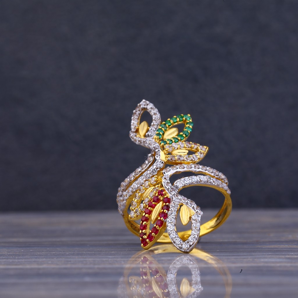 916 Gold Cz Ring LLR70