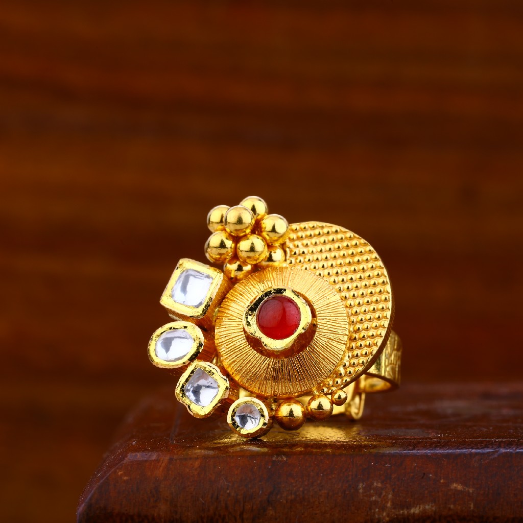 916 Gold Antique Ring for Women LAR26
