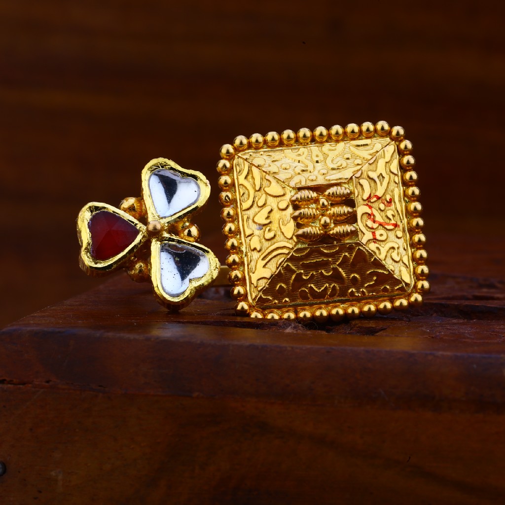 916 Gold gemstone Antique ring LAR50