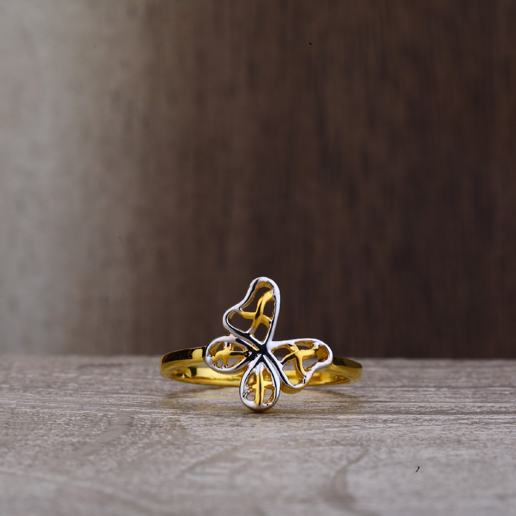 22ct Gold Plain Designer Ring LPR172