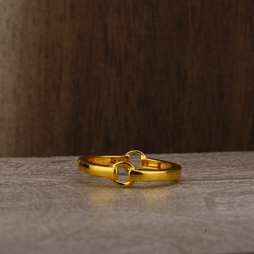 22kt Gold Plain Ladies Ring LPR189