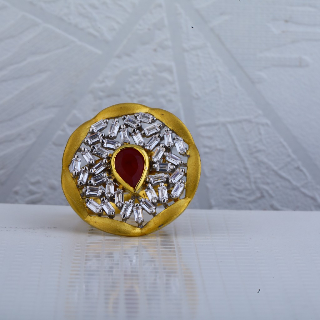 750 Italian Hallmark Gold Ring LIR58