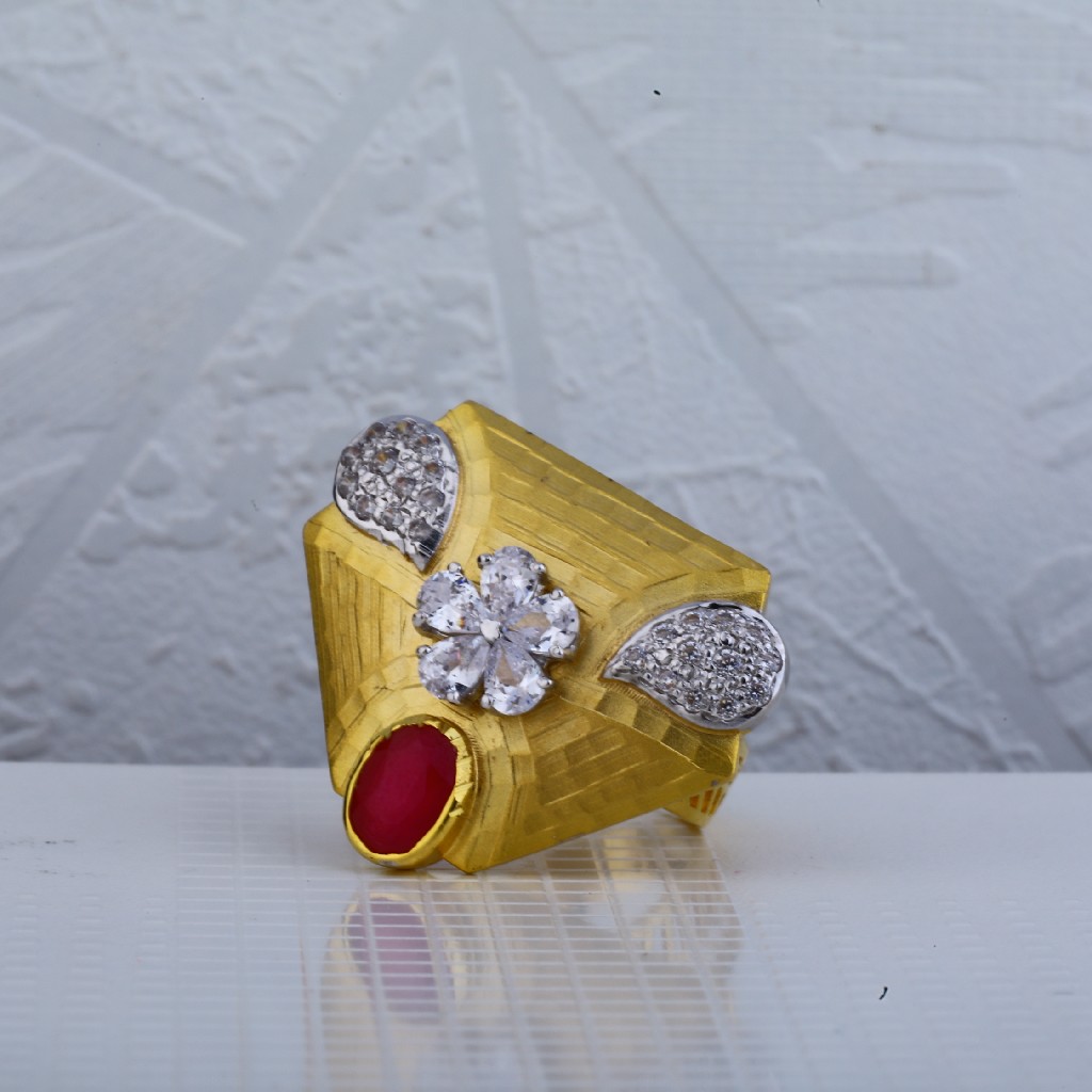 22kt italian women's gold ring lir67