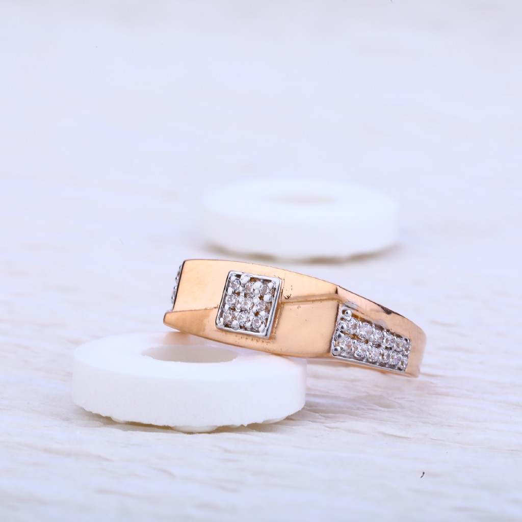 750 Rose Gold Cz Ring RMR35